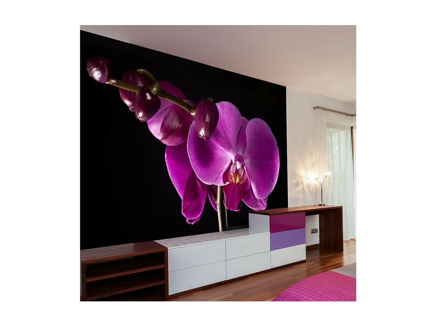 Papier Peint "Elégante Orchidée" 154 x 200 cm