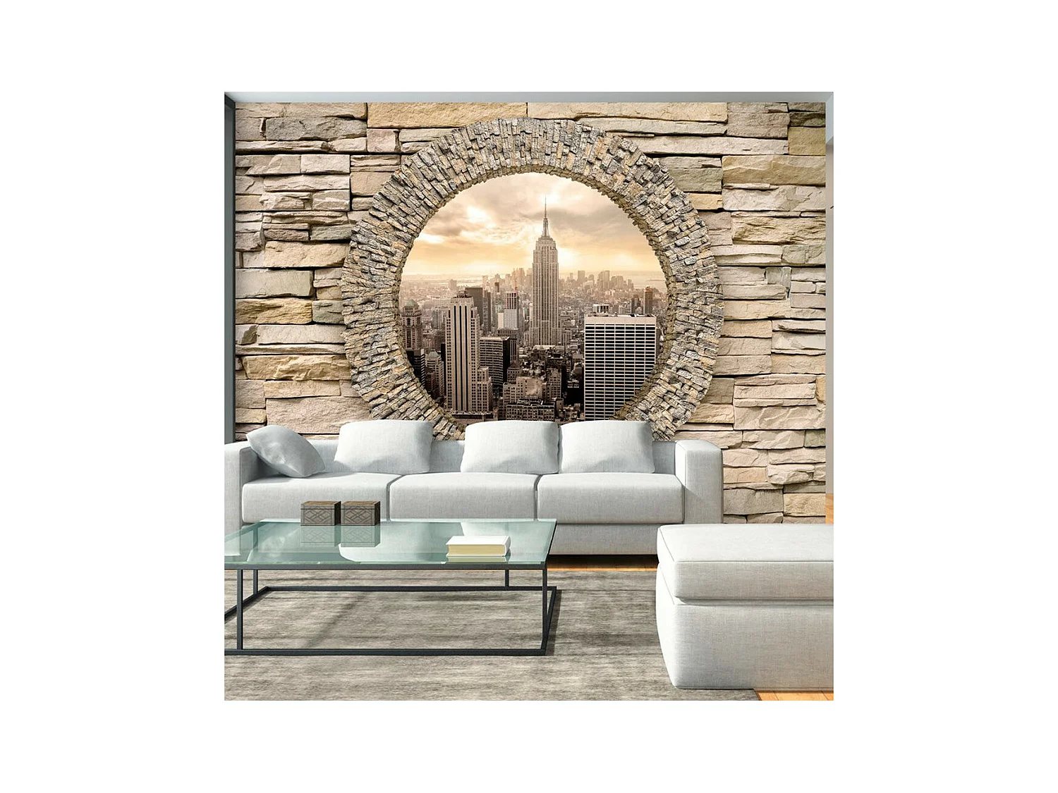 Papier Peint "Hidden City" 140 x 200 cm