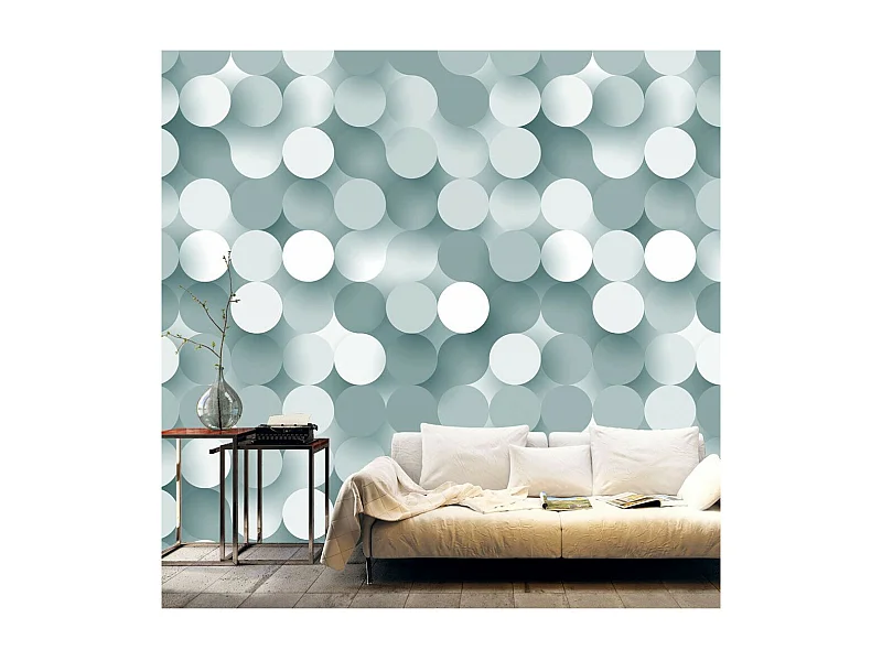 Papier Peint "In the Net of Grey" 140 x 200 cm