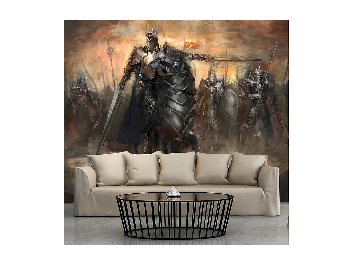 Papier Peint "Black Rider" 245 x 350 cm