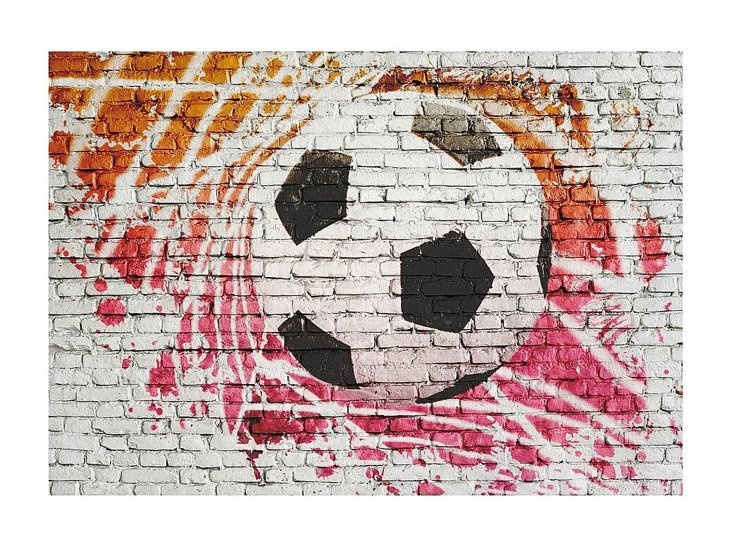 Papier Peint "Street Football" 105 x 150 cm