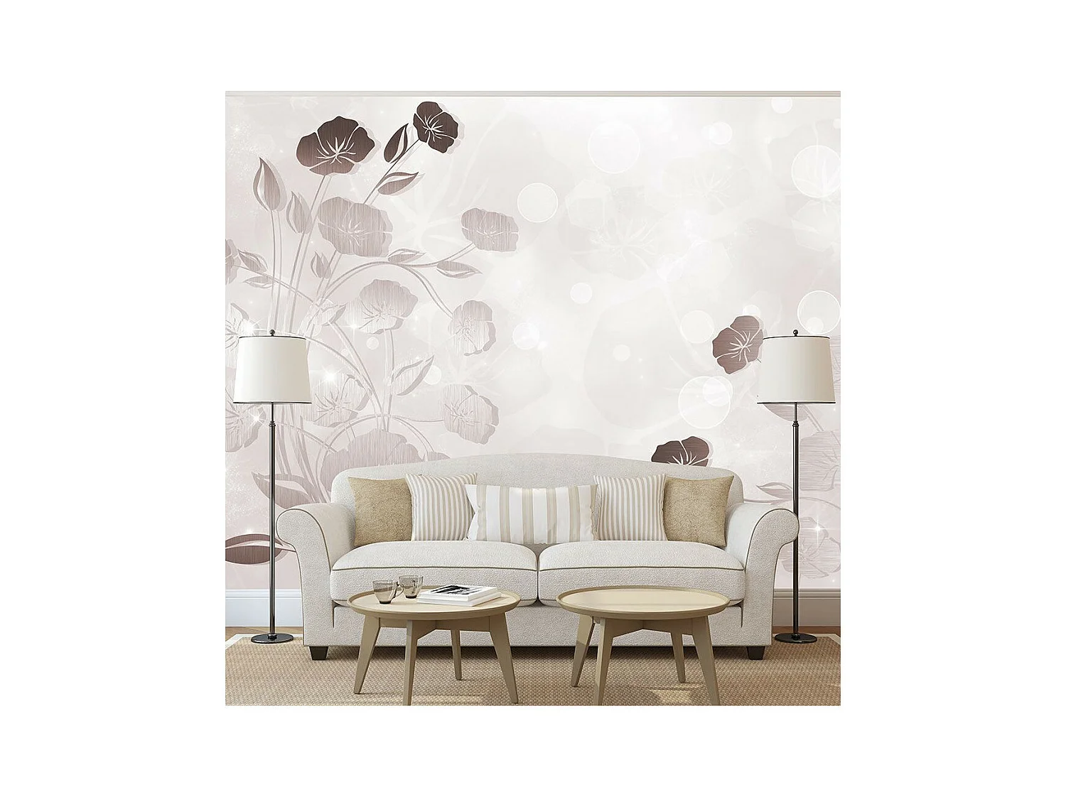 Papier Peint "Gentleness of Flowers" 105 x 150 cm