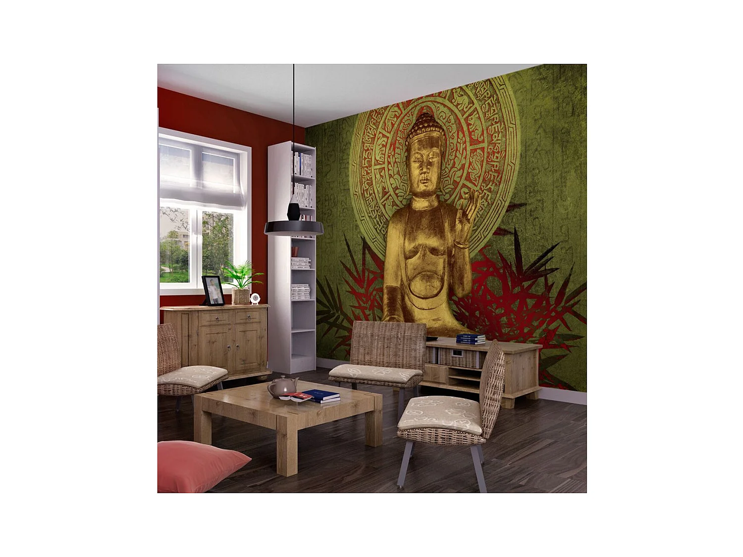 Papier Peint "Le Bouddha D'or" 193 x 250 cm