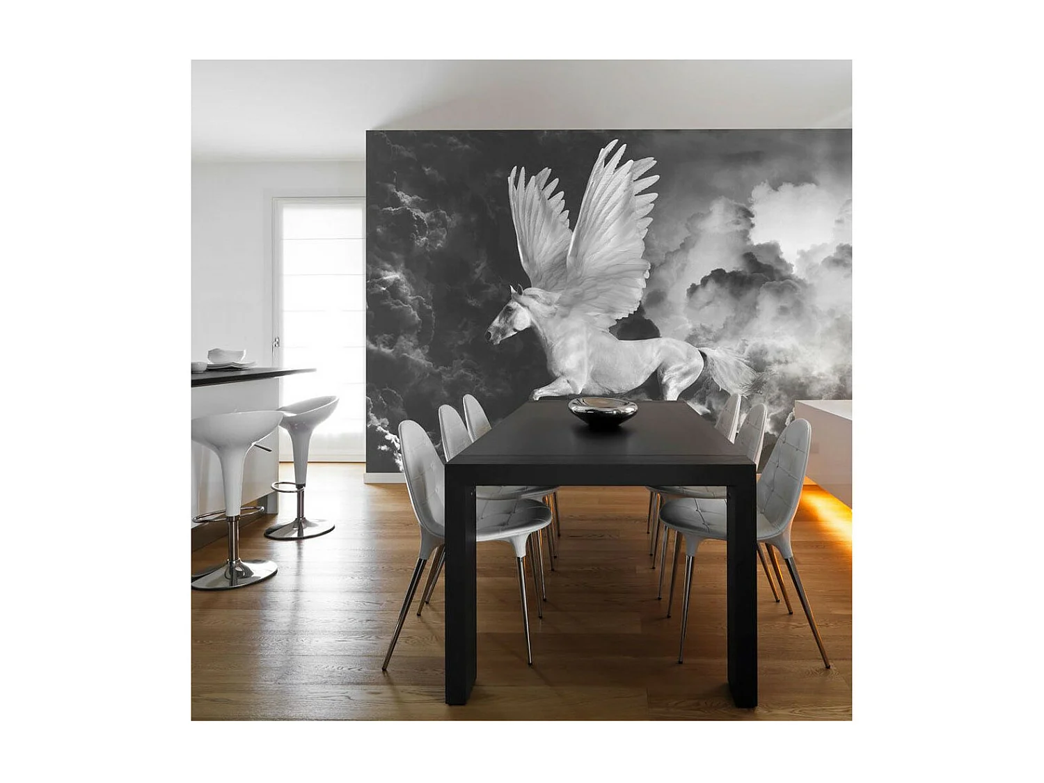Papier Peint "Pegasus sur le Chemin de l'Olympe" 270 x 350 cm