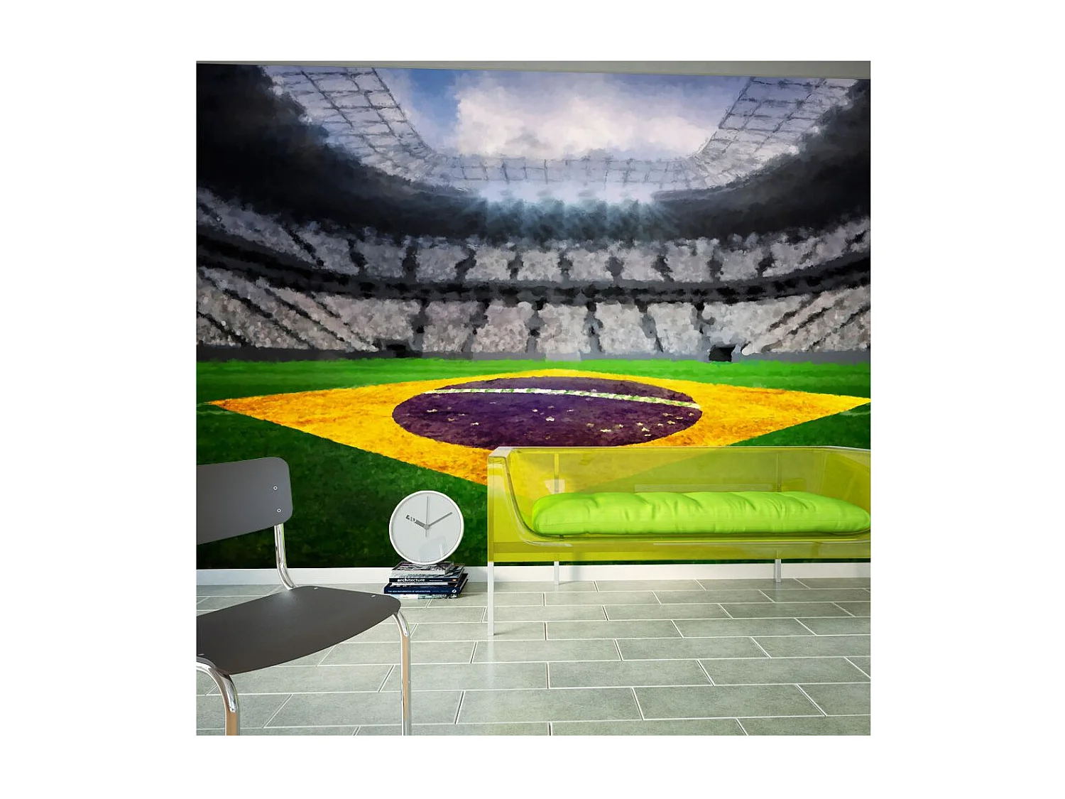 Papier Peint "Brazilian Stadium" 245 x 350 cm