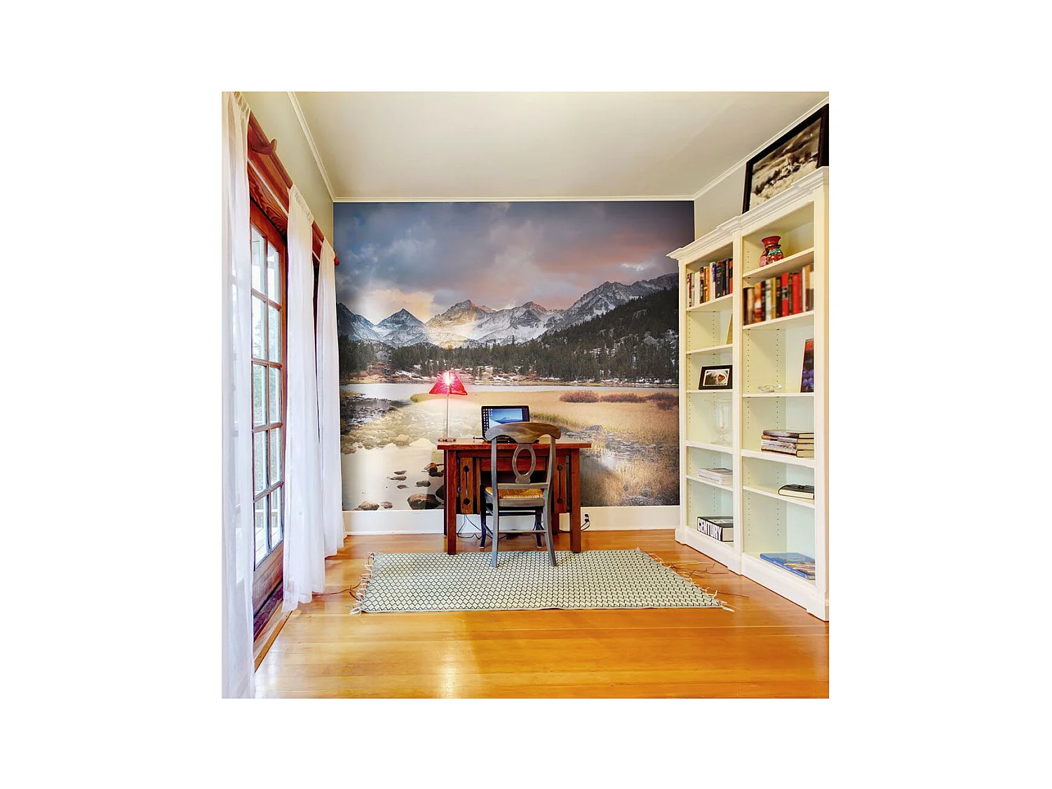 Papier Peint "Paysage de Montagne Printemps Arrive" 231 x 300 cm