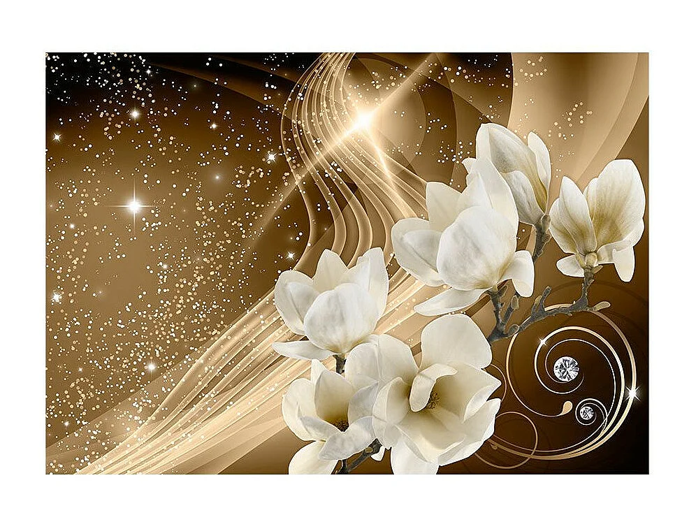 Papier Peint "Golden Milky Way" 140 x 200 cm