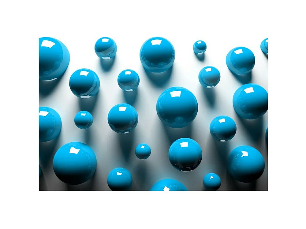 Papier Peint "Blue Balls" 70 x 100 cm