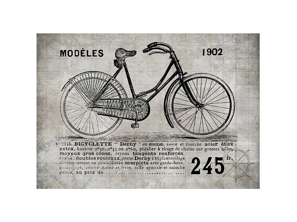 Papier Peint "Bicycle Vintage" 245 x 350 cm