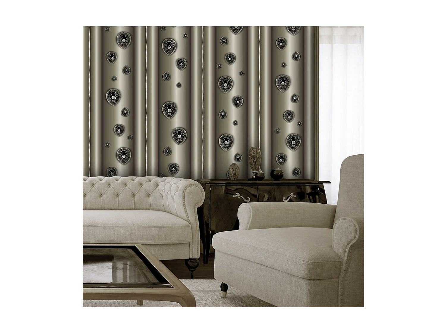 Papier Peint "Onyx Tears" 50x1000cm