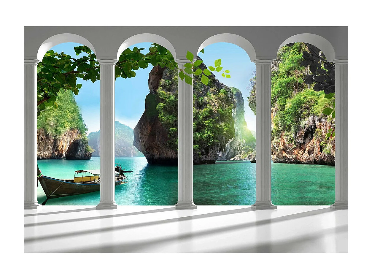 Papier Peint "Sur la Terasse" 70 x 100 cm