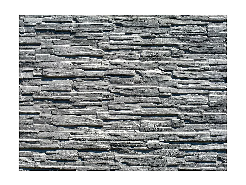 Papier Peint "Mur de Pierre Grise" 231 x 300 cm