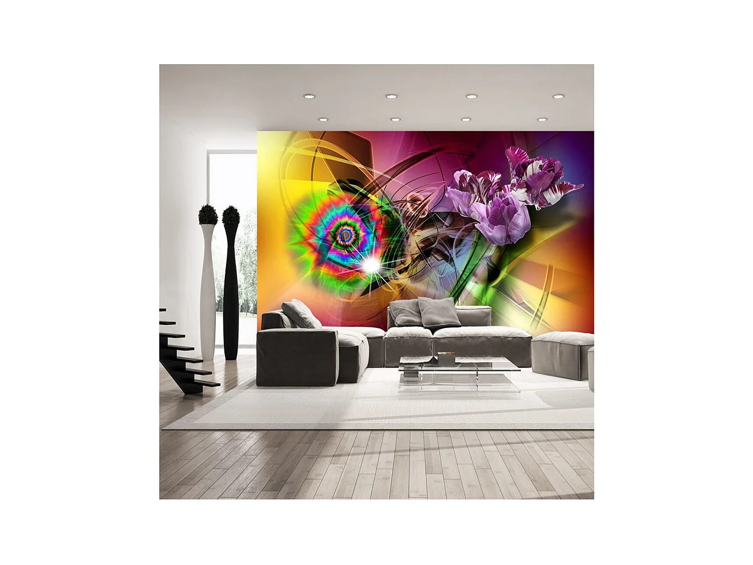 Papier Peint "Magic Light of Colors" 70 x 100 cm