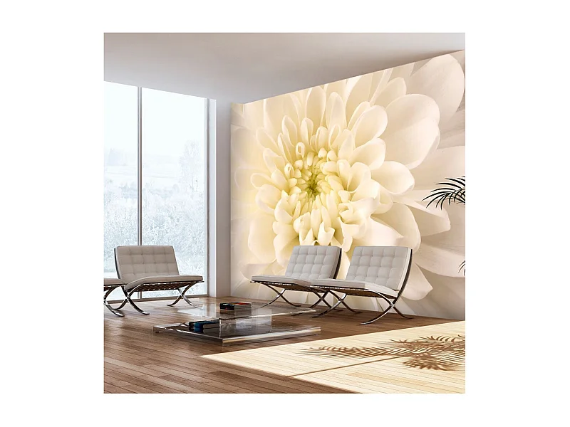Papier Peint "Dahlia Blanc" 154 x 200 cm
