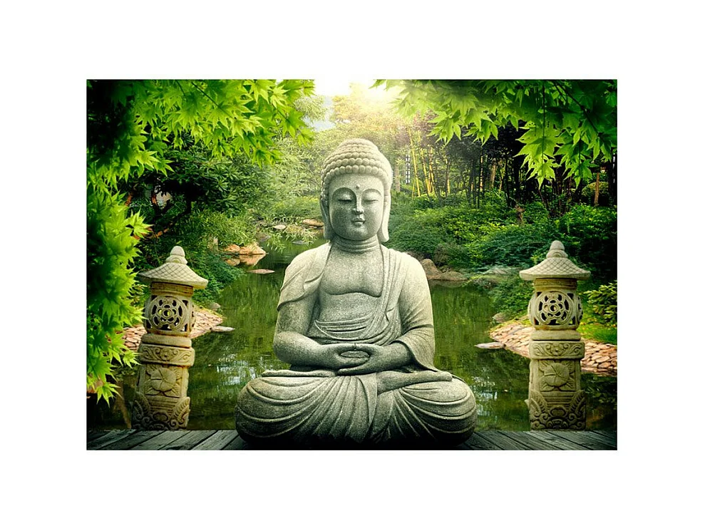 Papier Peint "Buddha's Garden" 105 x 150 cm