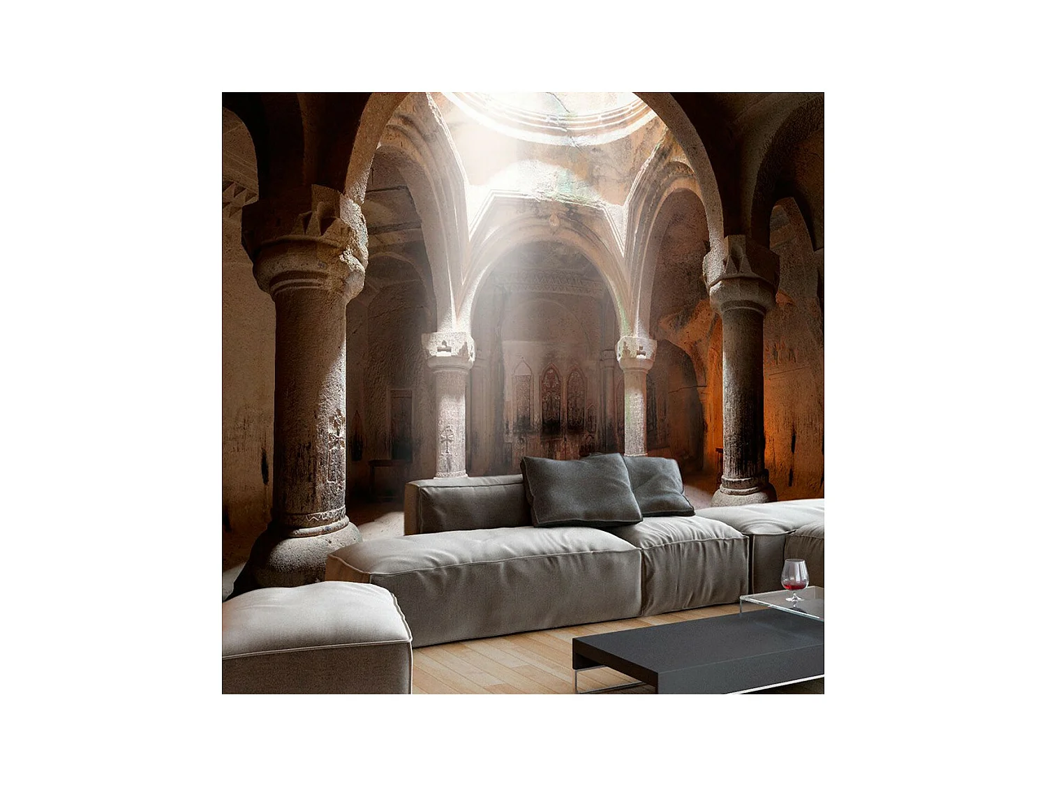 Papier Peint "Old Temple" 105 x 150 cm