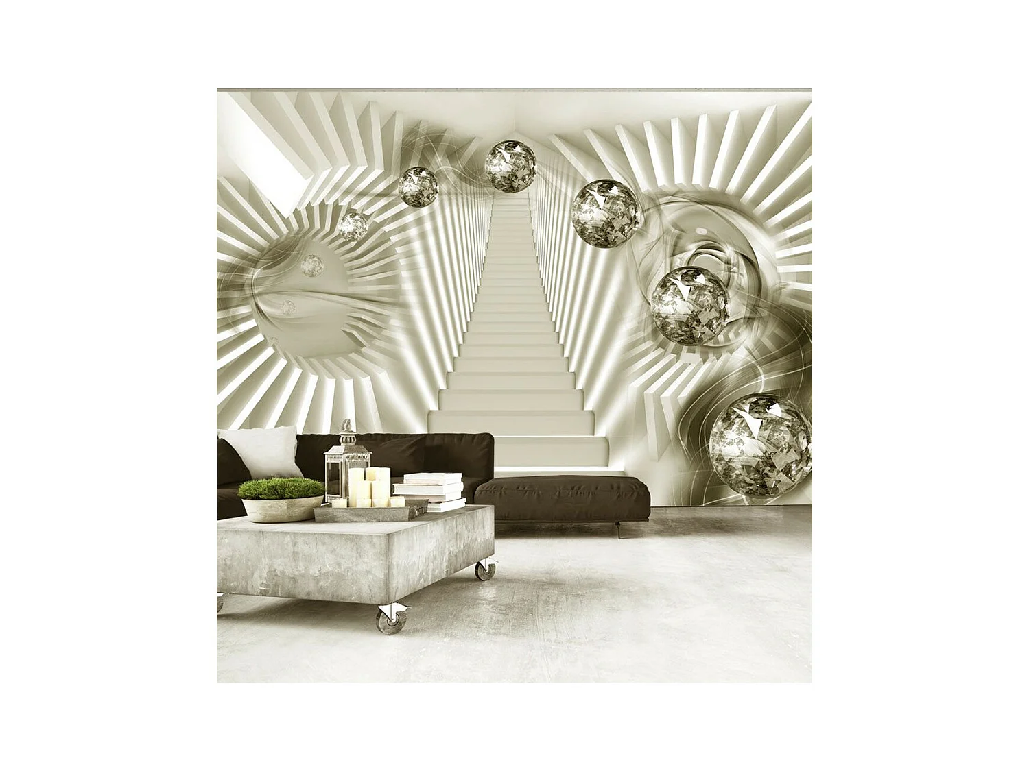 Papier Peint "Take the Stairs To Spacetime" 245 x 350 cm