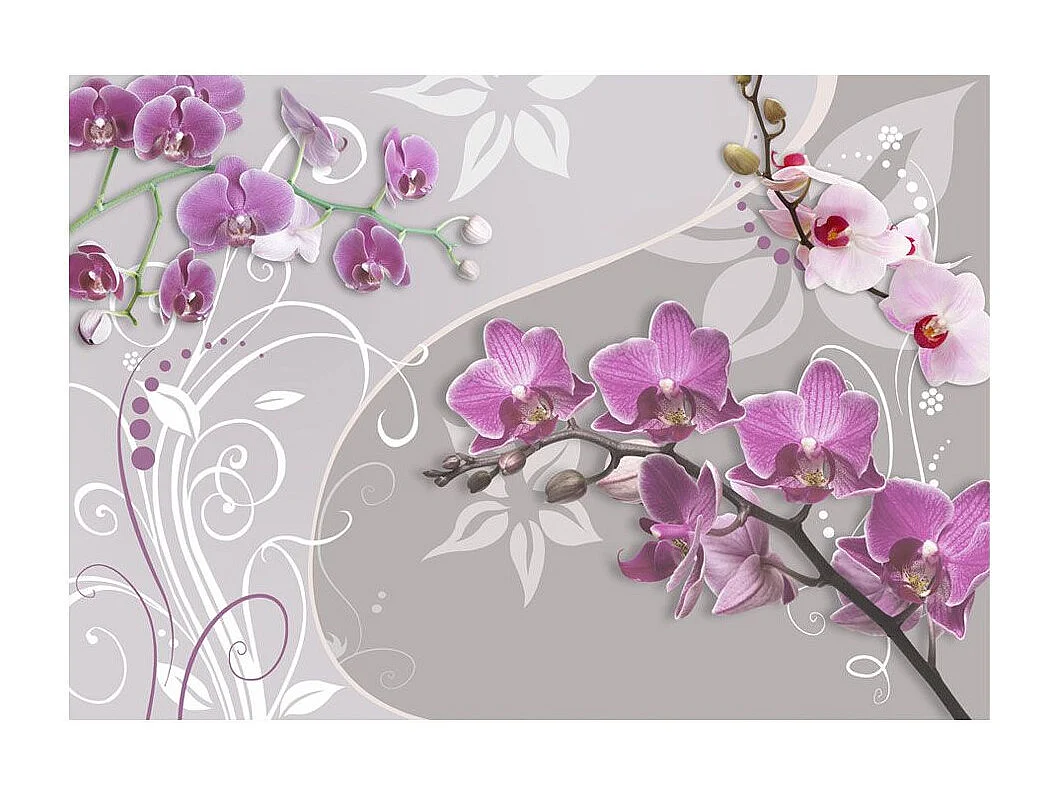 Papier Peint "Flight of Purple Orchids" 175 x 250 cm