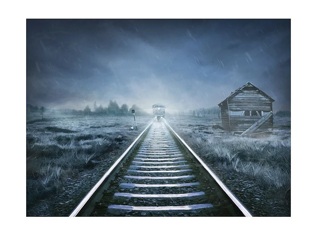 Papier Peint "Le Train Fantôme" 154 x 200 cm