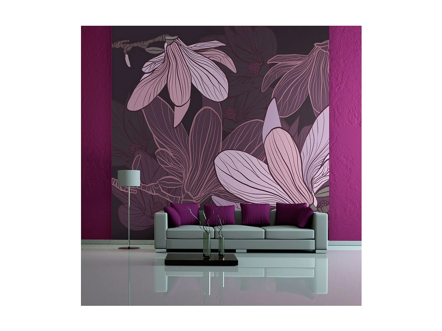 Papier Peint "Dreamy Flowers" 270 x 350 cm