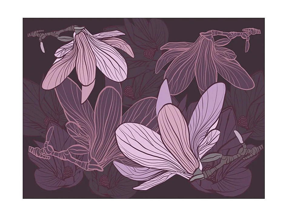 Papier Peint "Dreamy Flowers" 270 x 350 cm