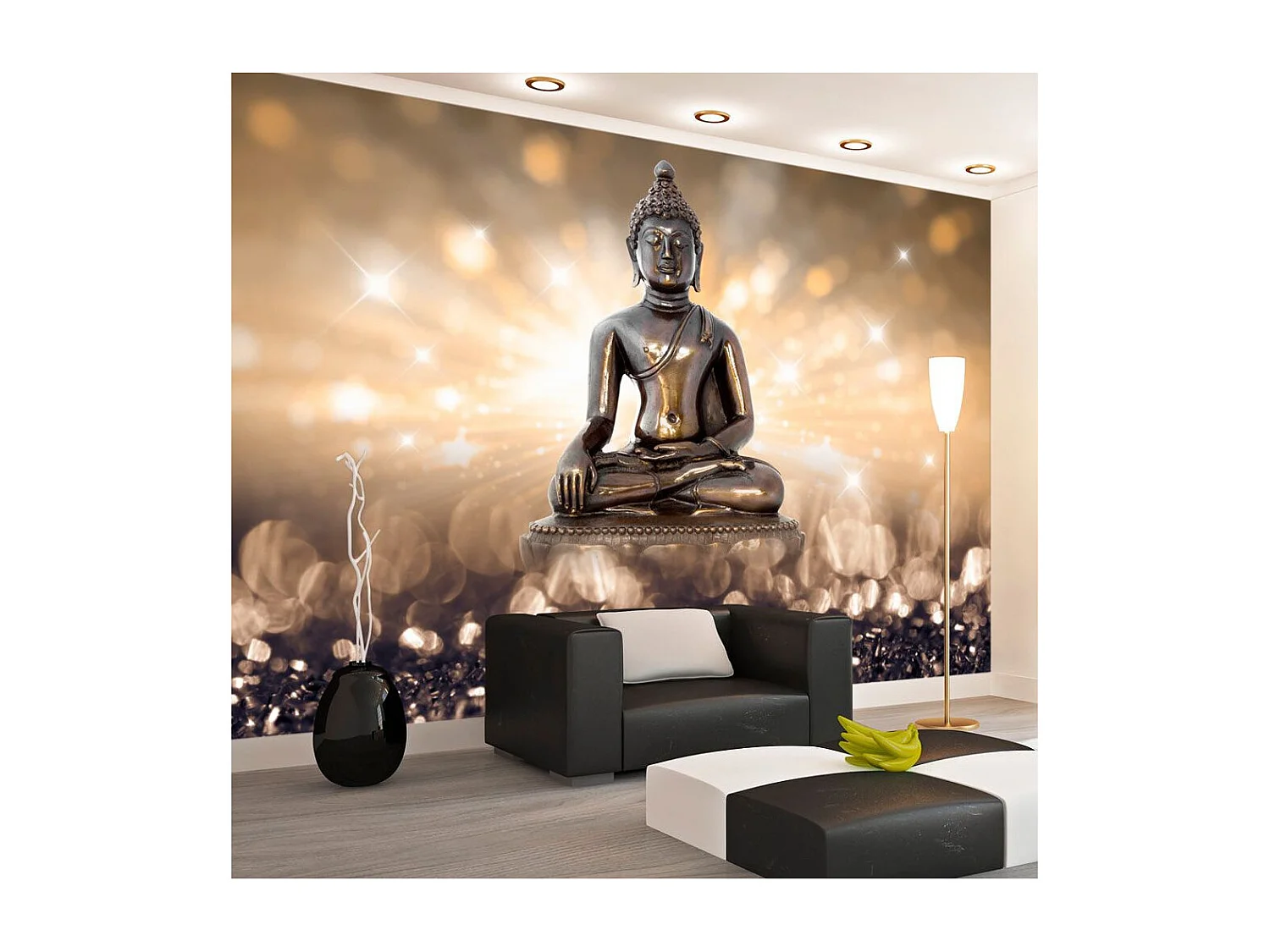 Papier Peint "Golden Enlightenment" 175 x 250 cm