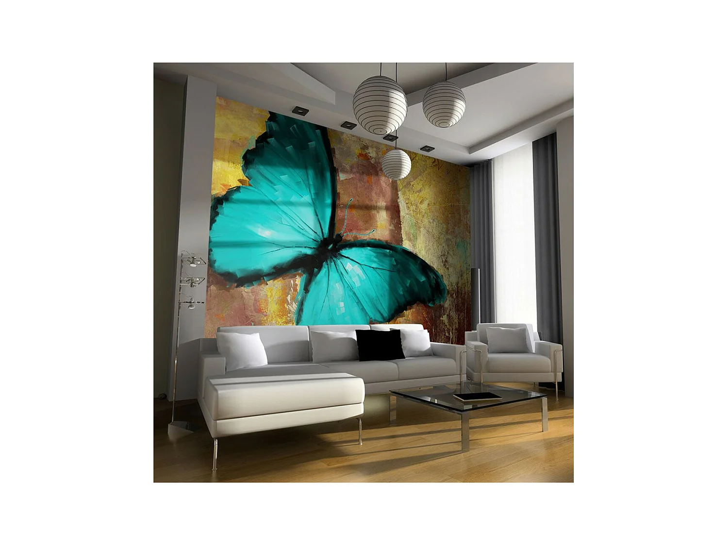 Papier Peint "Painted Butterfly" 154 x 200 cm