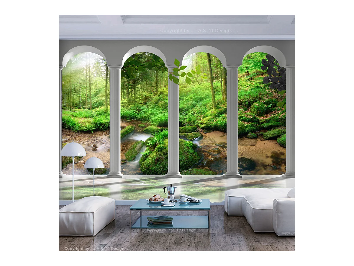 Papier Peint "Pillars & Forest" 245 x 350 cm