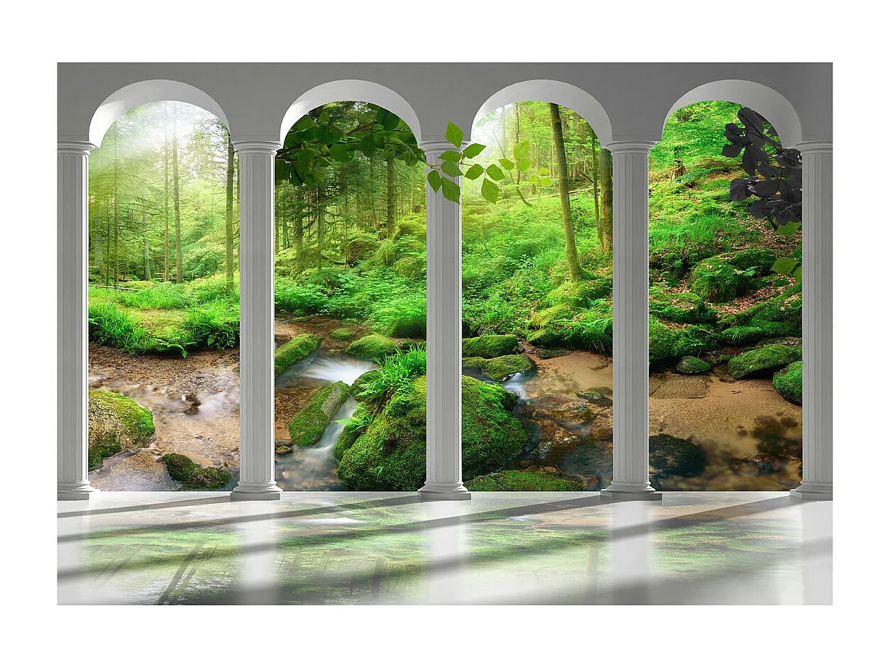 Papier Peint "Pillars & Forest" 245 x 350 cm