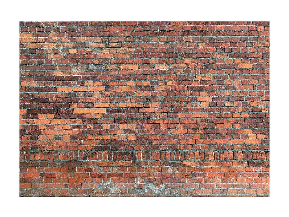 Papier Peint "Vintage Wall Red Brick" 70 x 100 cm