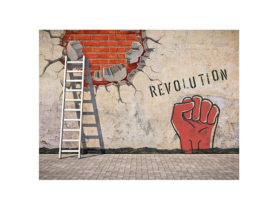 Papier Peint "La Main Invisible de la Révolution" 193 x 250 cm