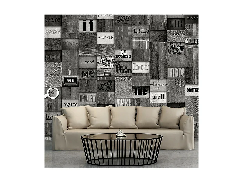 Papier Peint "Mosaic of Words" 50x1000cm