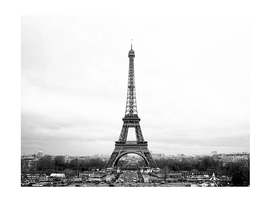 Papier Peint "Paris : Photographie en Noir & Blanc" 270 x 350 cm