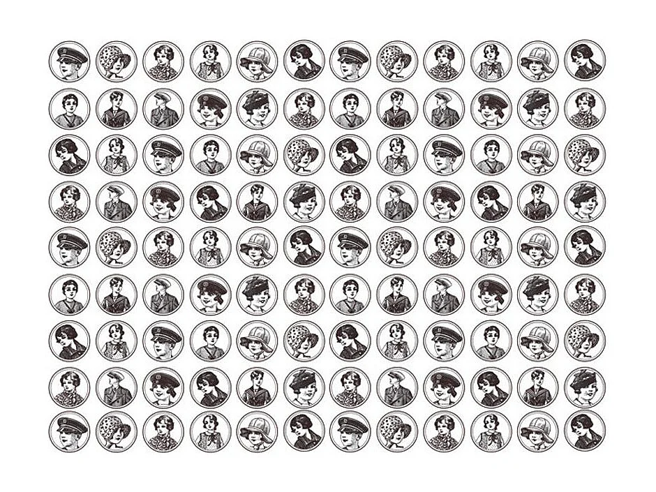 Papier Peint "Années Folles 20 & 30" 193 x 250 cm