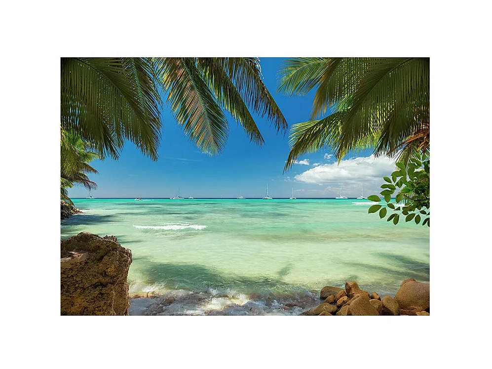 Papier Peint "Détente sur la Plage" 105 x 150 cm