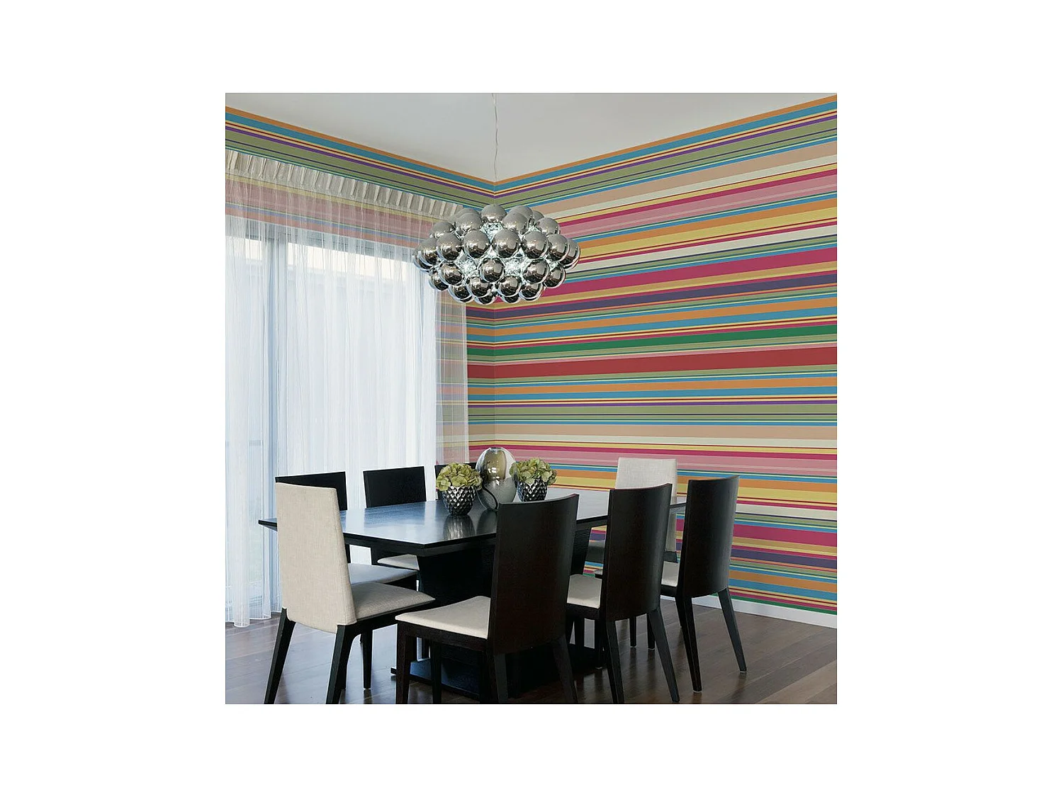 Papier Peint "Avalanche de Rayures" 231 x 300 cm