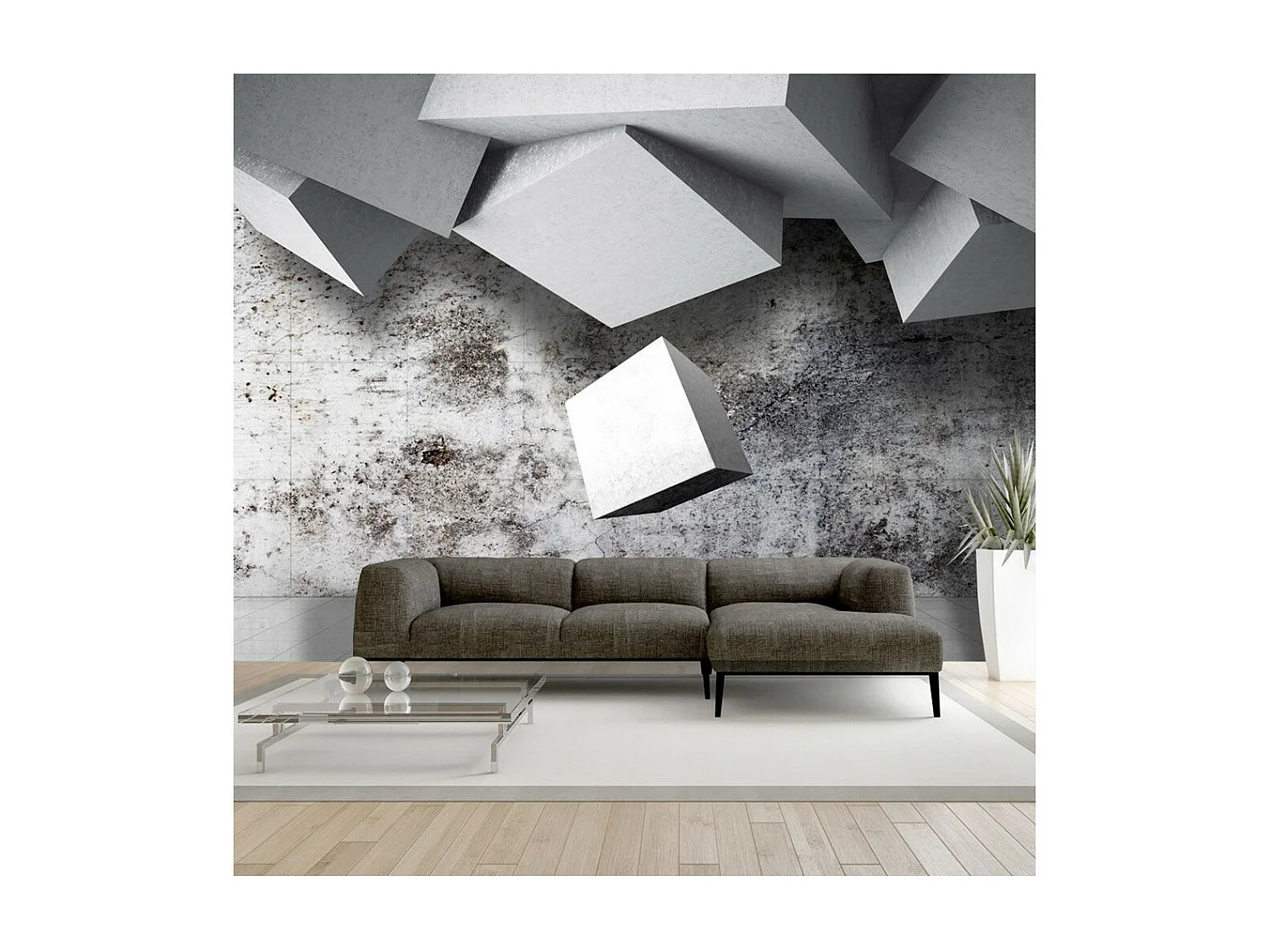 Papier Peint "Geometric Rain" 105 x 150 cm