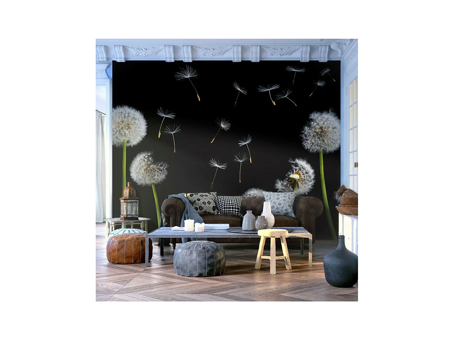 Papier Peint "Pissenlits au Vent" 193 x 250 cm