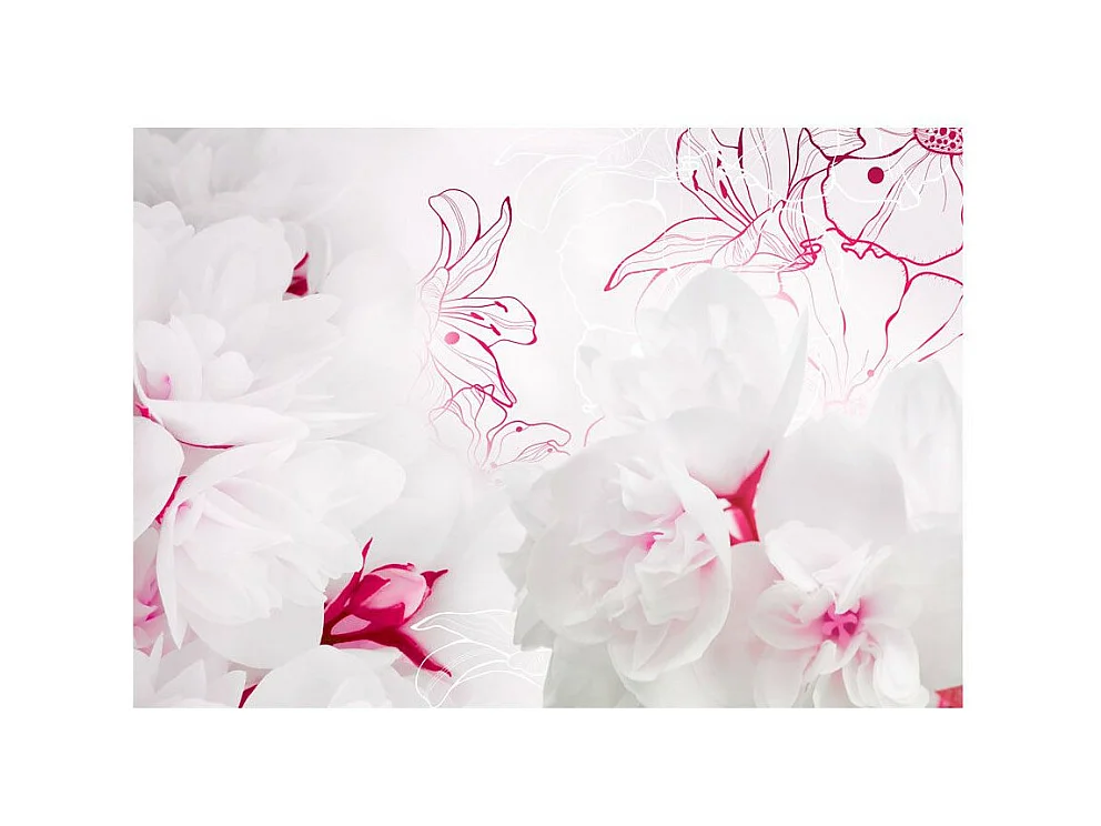 Papier Peint "Enveloped in White" 70 x 100 cm