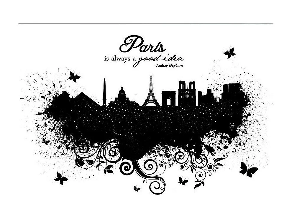 Papier Peint "Paris is Always a Good Idea" 245 x 350 cm