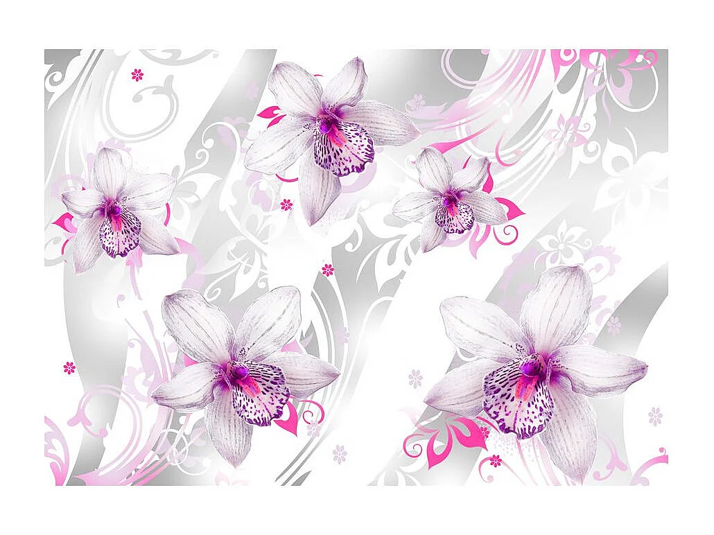 Papier Peint "Sounds of Subtlety Silver" 175 x 250 cm