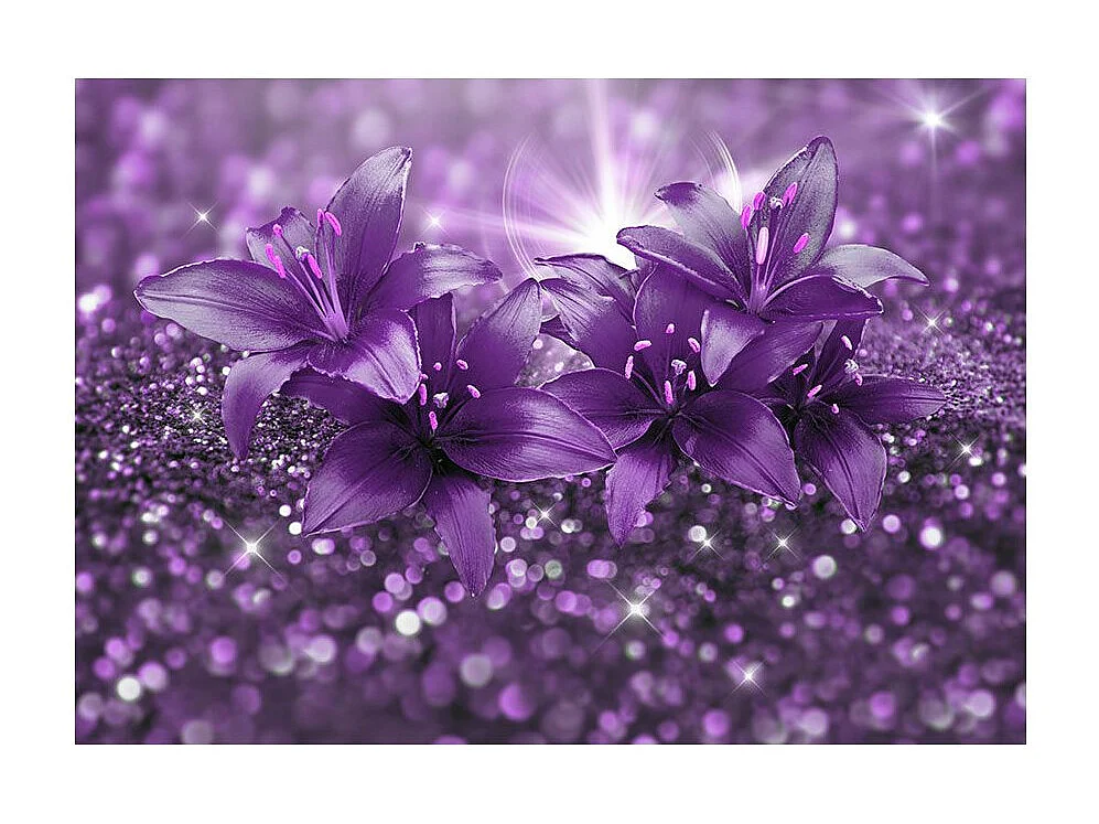 Papier Peint "Masterpiece of Purple" 105 x 150 cm