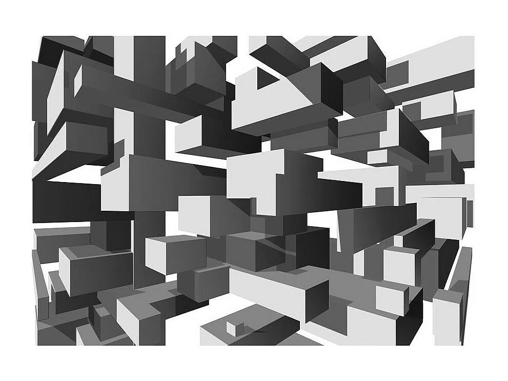 Papier Peint "Grey Notes" 245 x 350 cm