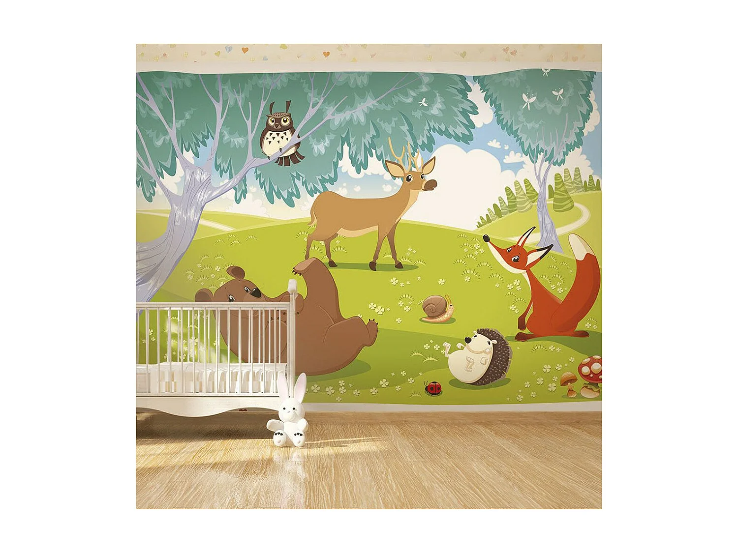 Papier Peint "Animaux Hilares" 210 x 300 cm