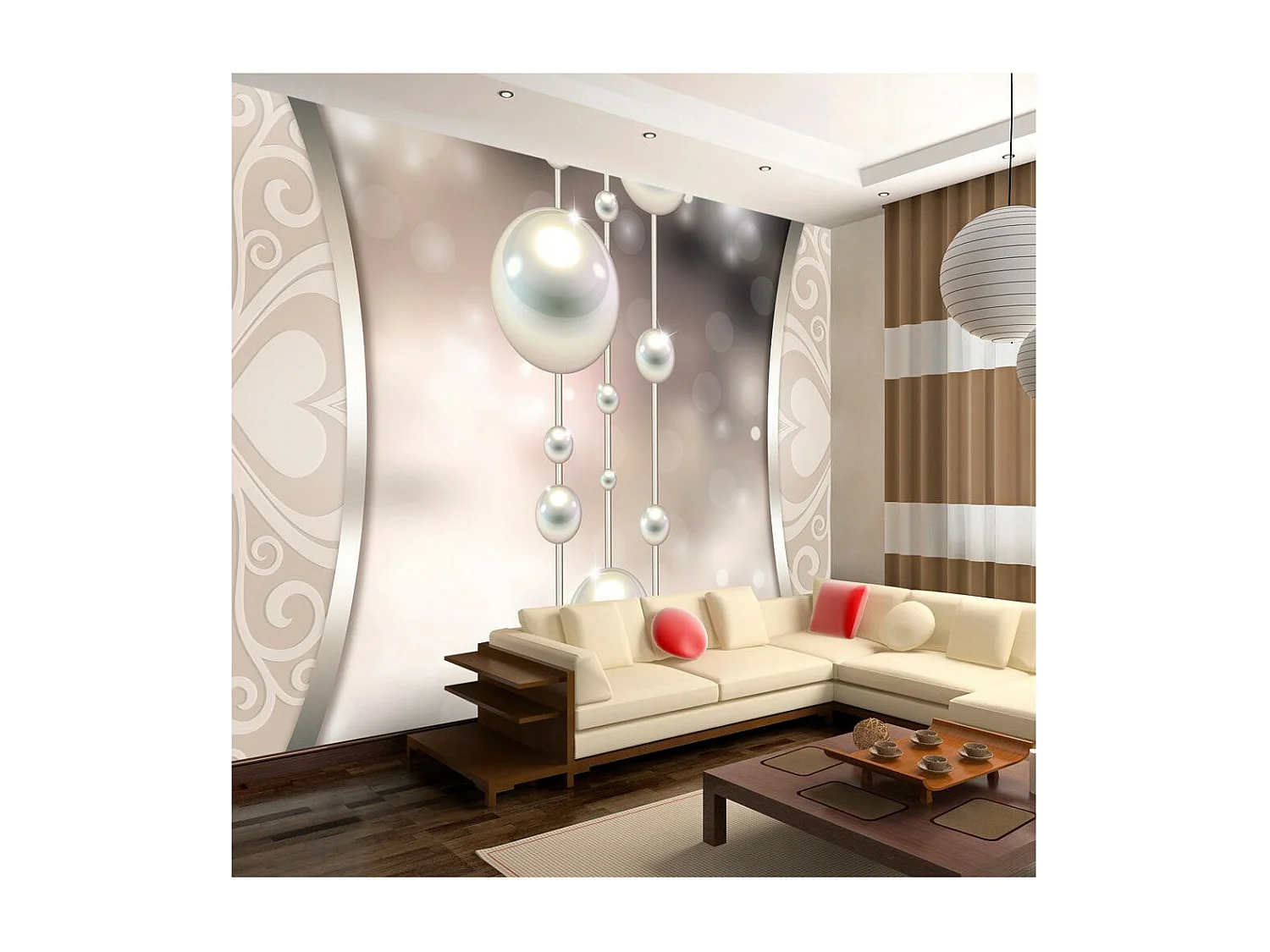 Papier Peint "String of Pearls" 210 x 300 cm