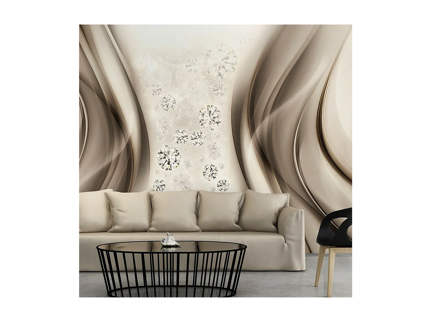 Papier Peint "Diamond Rain" 140 x 200 cm