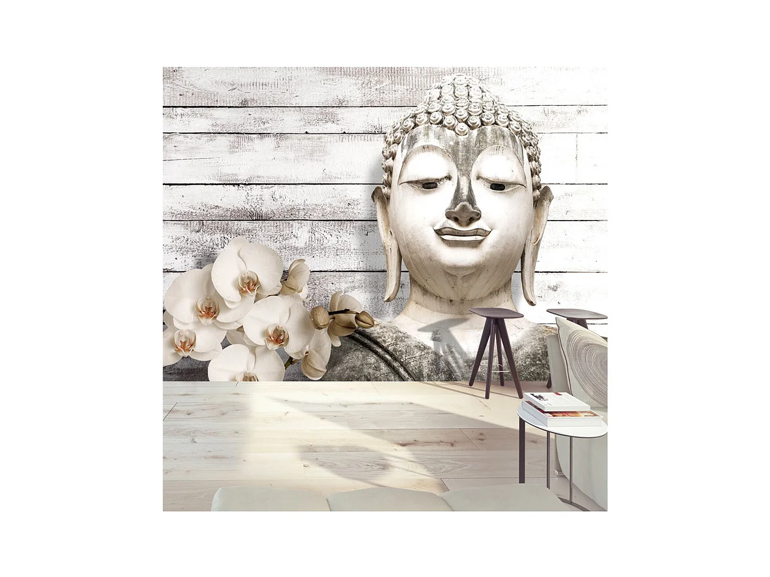 Papier Peint "Smiling Buddha" 70 x 100 cm