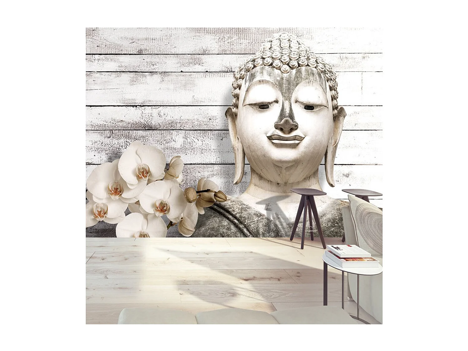 Papier Peint "Smiling Buddha" 70 x 100 cm