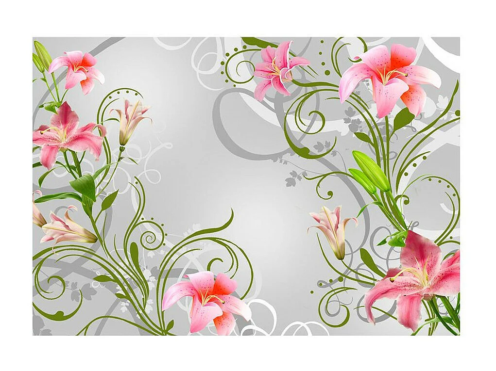 Papier Peint "Subtle Beauty of the Lilies III" 245 x 350 cm