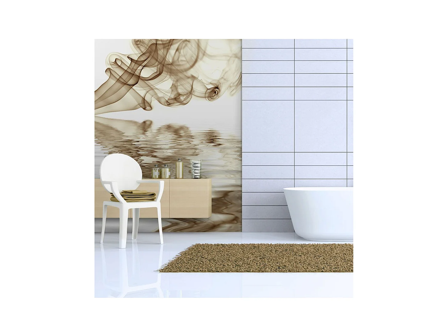 Papier Peint "Smoke Curls" 270 x 350 cm